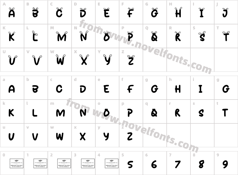 BunbunCharacter Map