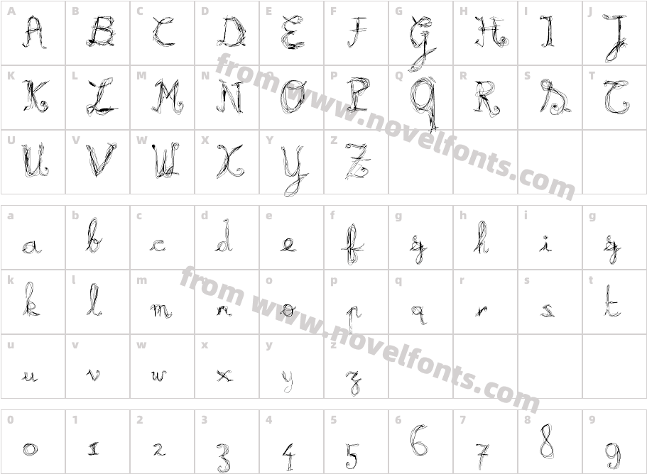 BurningLightCharacter Map