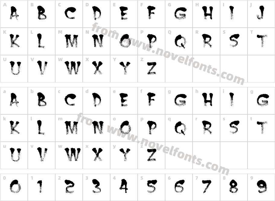 Burnt MFCharacter Map