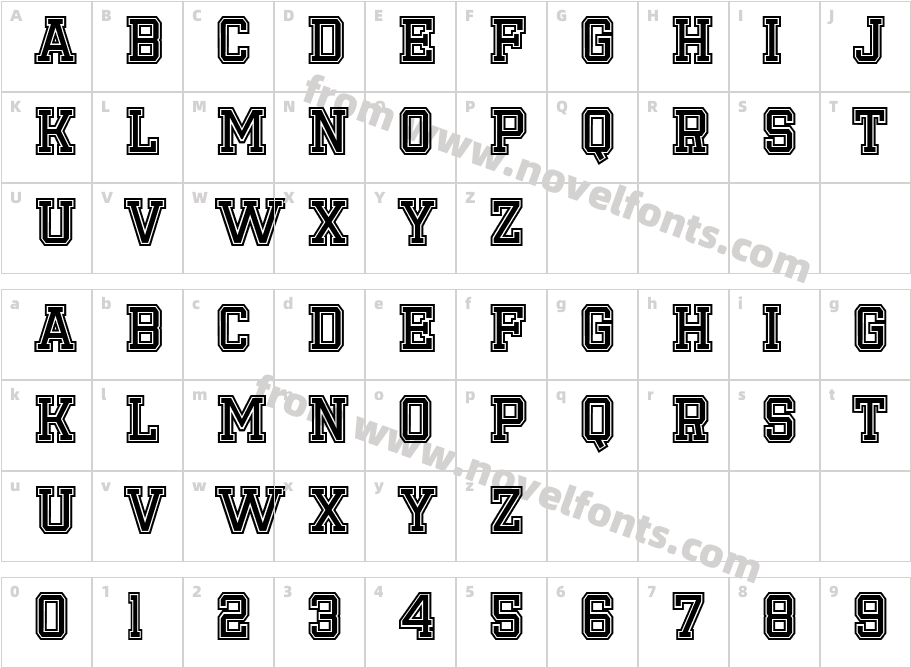 Emilio 20Character Map