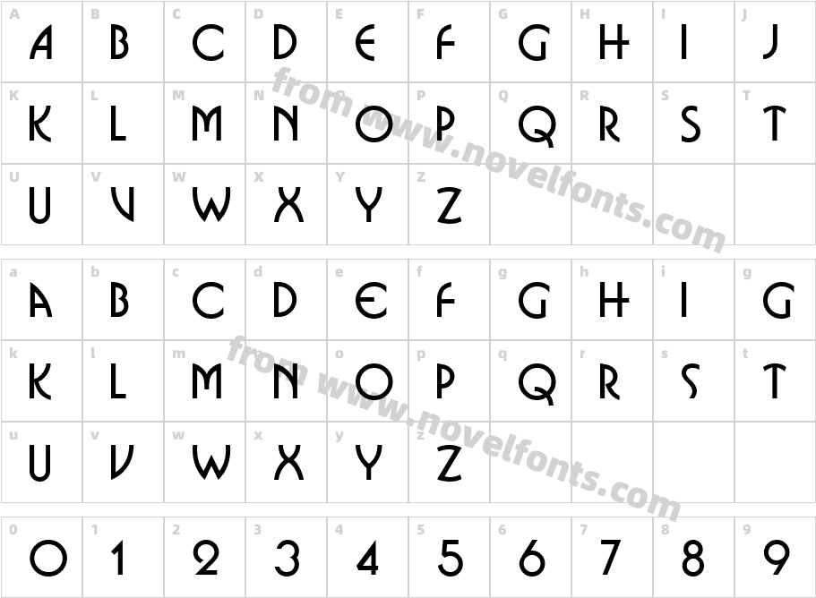 BusinkoCharacter Map