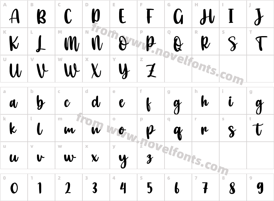 ButterCreamyRegularCharacter Map