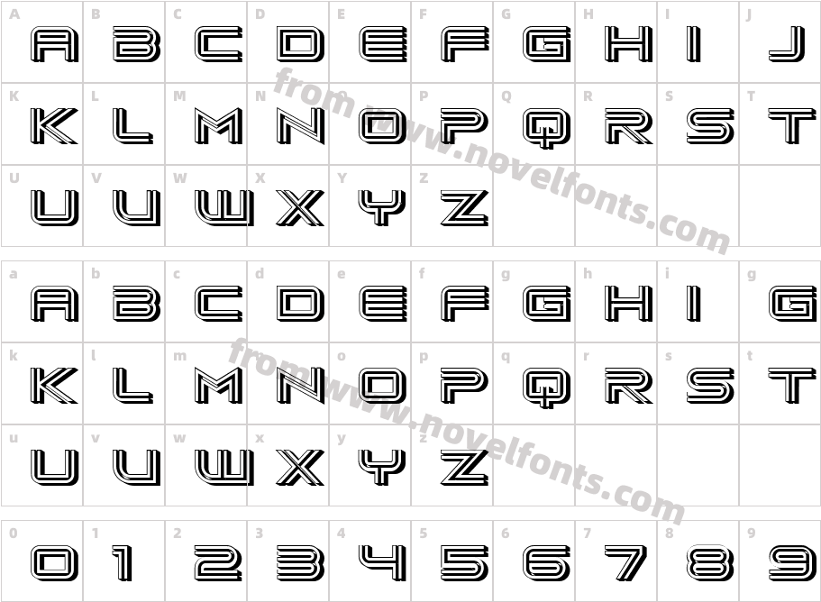 Buvlak RegularCharacter Map