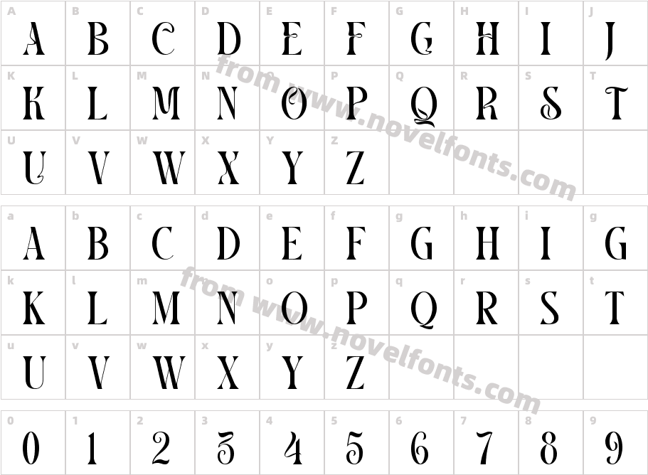 CASTHELOCharacter Map