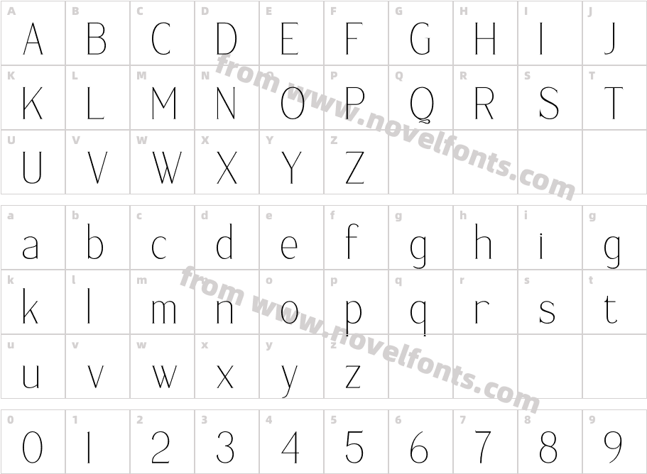 CHALLIOLETHECharacter Map