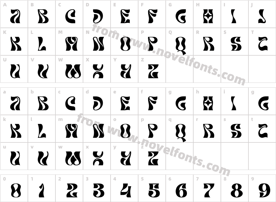 CHARLEYCharacter Map