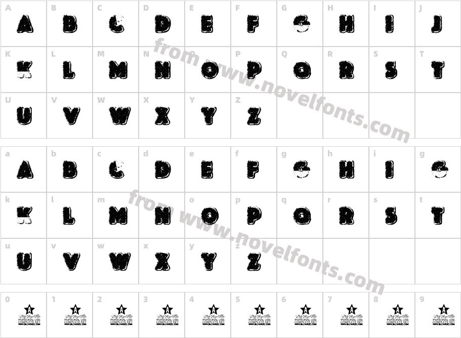 CHERRYPIE PERSONAL USECharacter Map