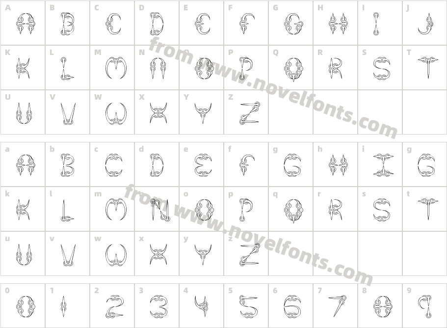 CLAW1-BRK-Character Map