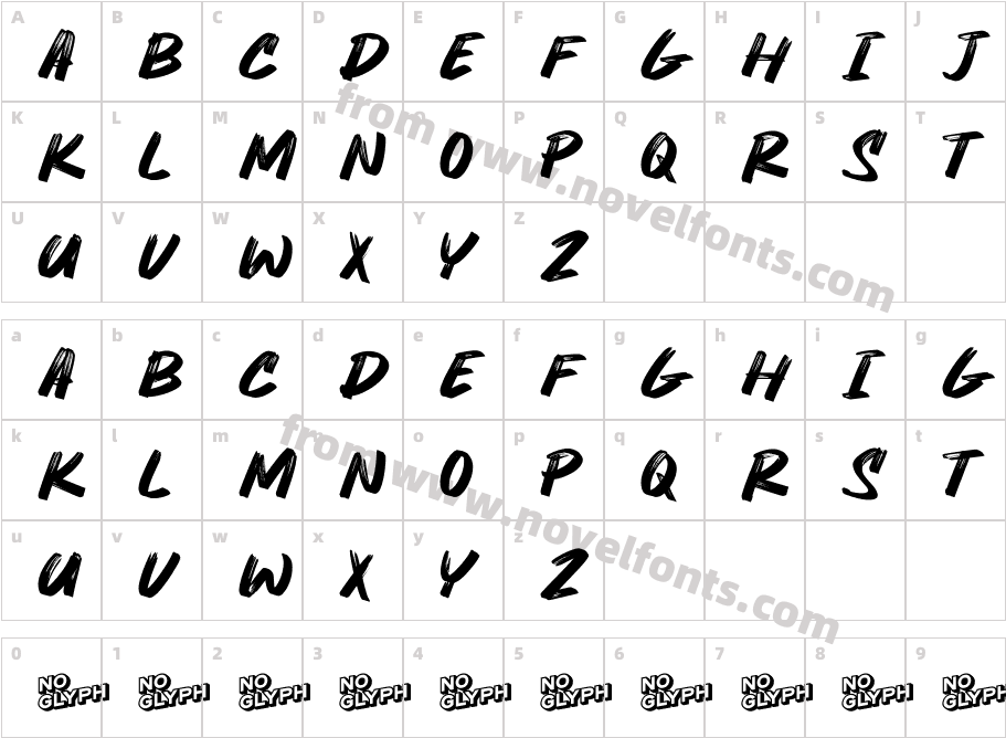 CRAWNCharacter Map