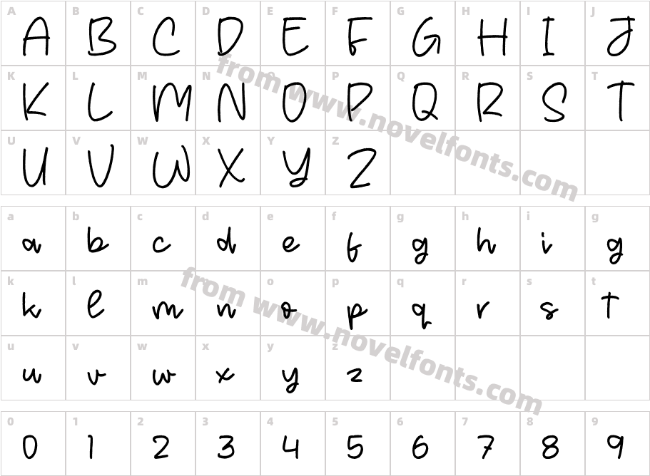 CaballeonCharacter Map