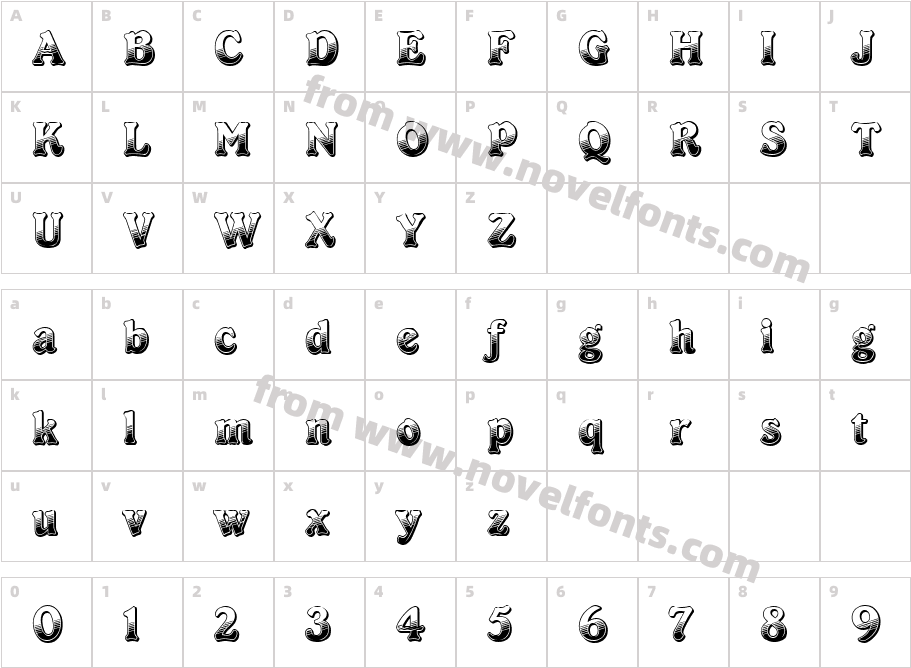 Cabaret LETCharacter Map