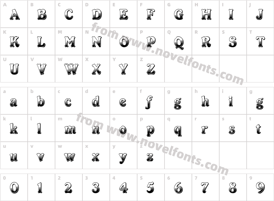 CabaretDCharacter Map