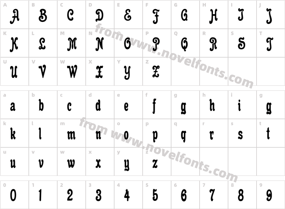 Cacao Plain InlineCharacter Map