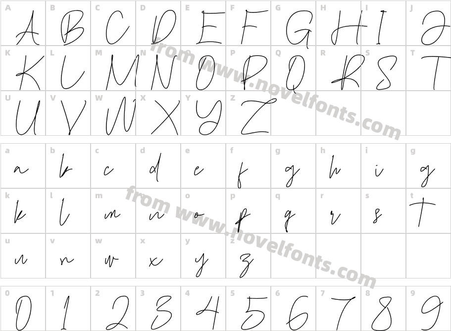 CafedreamCharacter Map