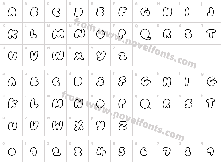 Cake Bake Outline DemoCharacter Map