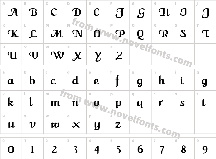 CaligulaCharacter Map