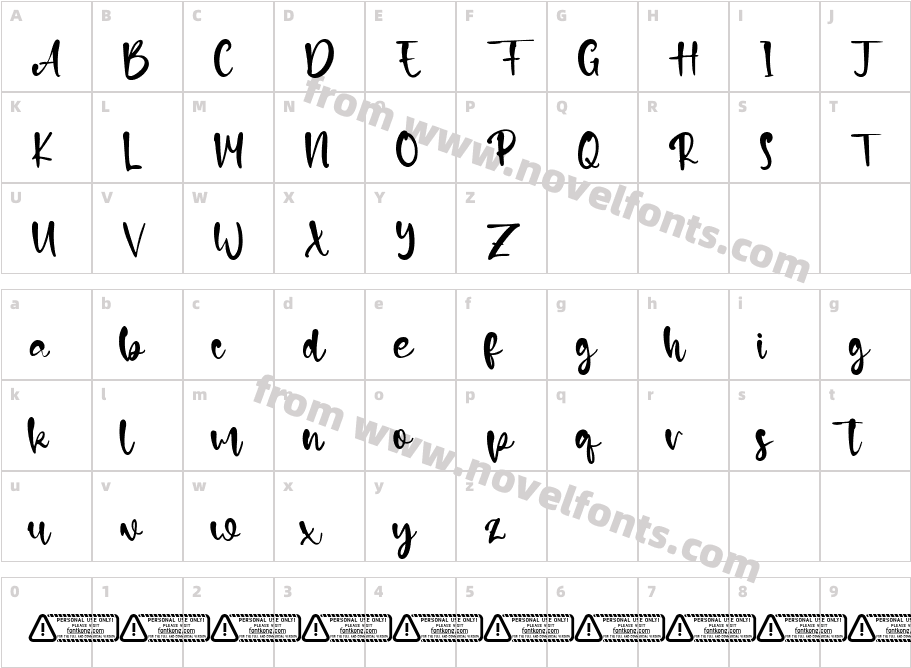 Calla LillyCharacter Map