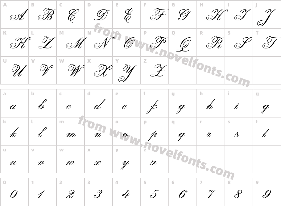 Calligraphia TwoCharacter Map