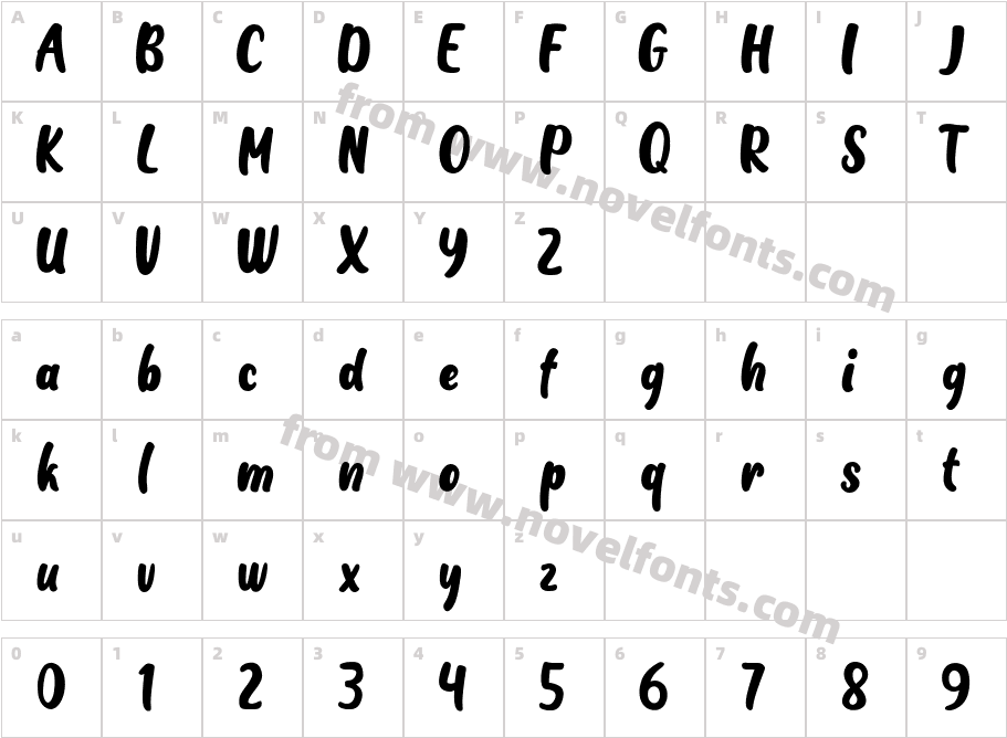 Calm Down SampsonCharacter Map