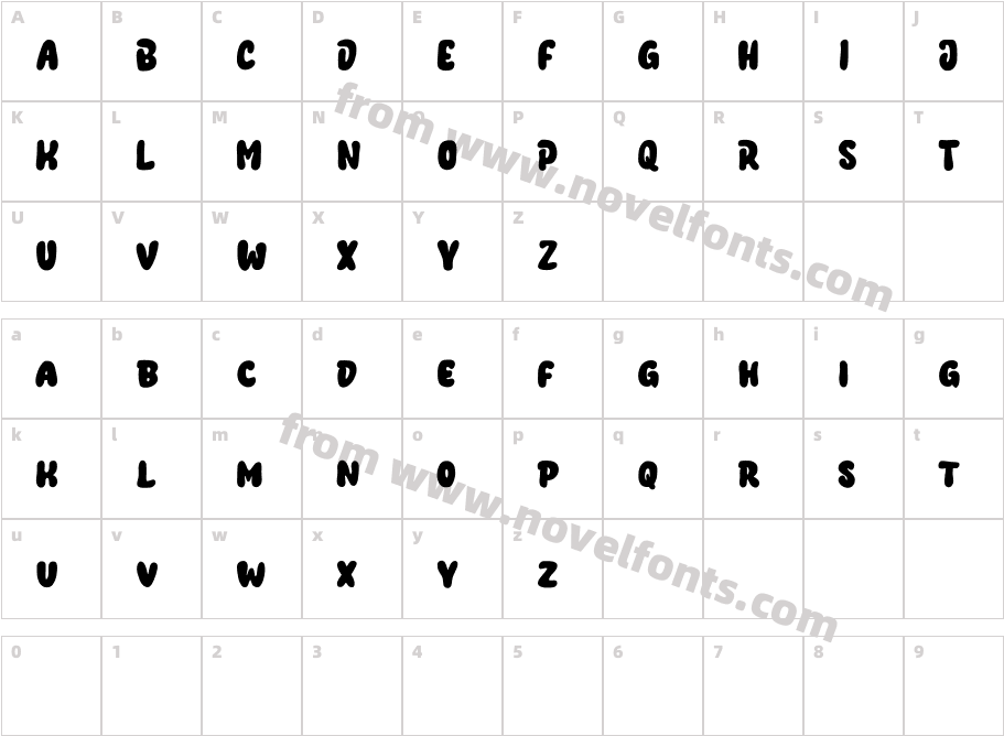 Calmoon Free RegularCharacter Map