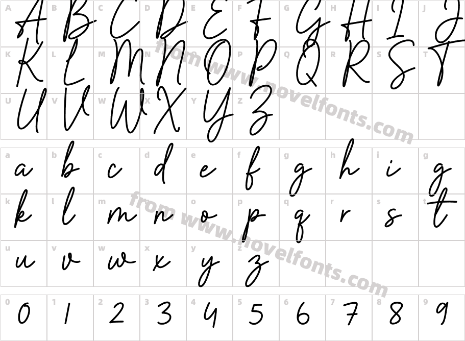 Camellia Signature DEMO! DEMO!Character Map