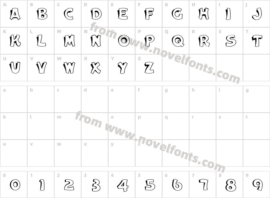 CameoOutlineShadedCharacter Map