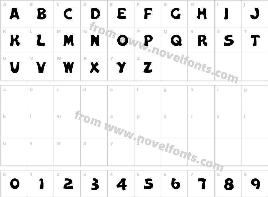 CameoSolidCharacter Map