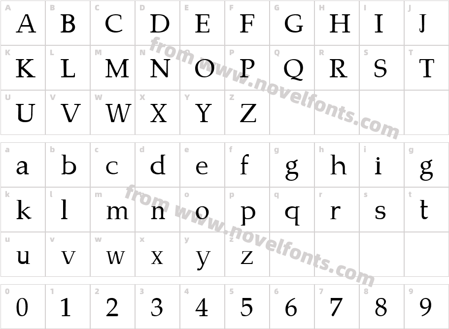 CampaneroCharacter Map