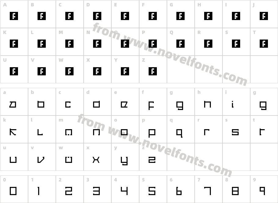 Cancranacancarnaca-Redux-SerifCharacter Map