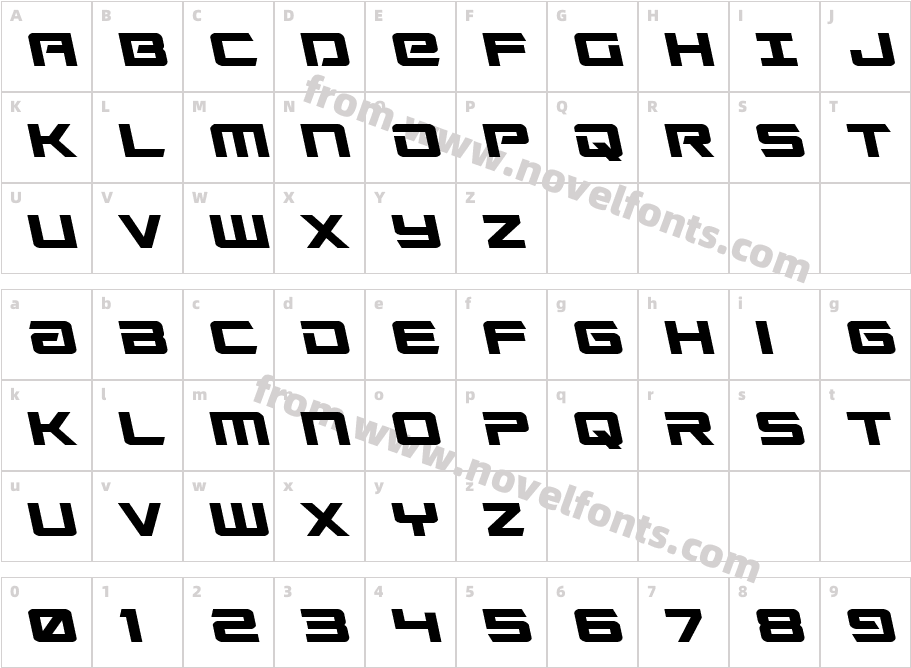 Captain Falcon Semi-LeftalicCharacter Map