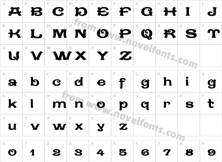 CaractereDoublet Limited VersioCharacter Map