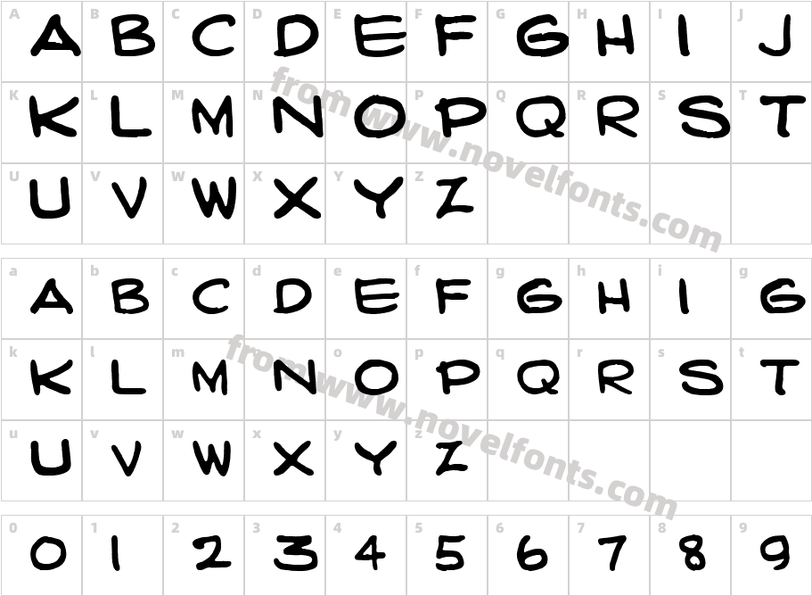 Carl Barks ScriptCharacter Map