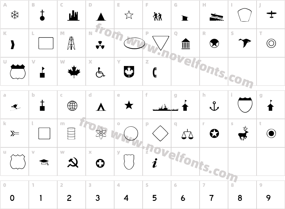 CarltonDBCharacter Map