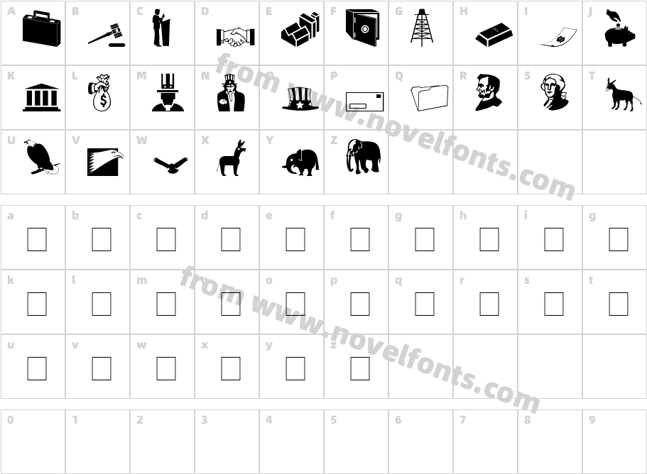 Carr GovernmentCharacter Map