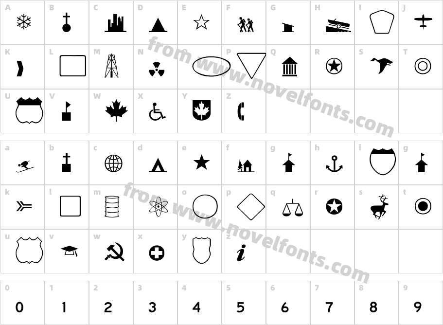 Carta-NormalCharacter Map