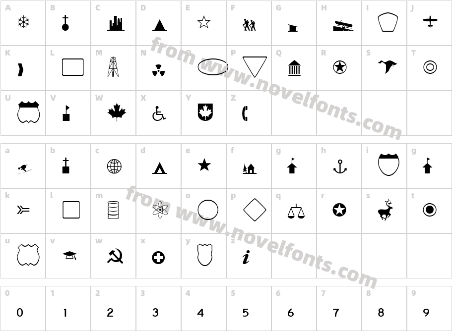 CartographerSSKCharacter Map