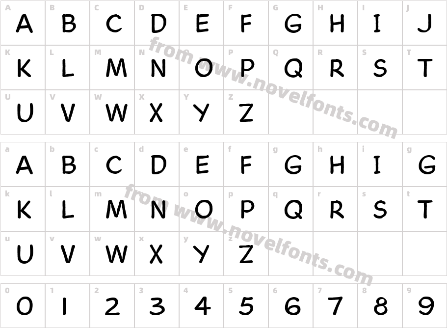 Cartoon Script LTCharacter Map