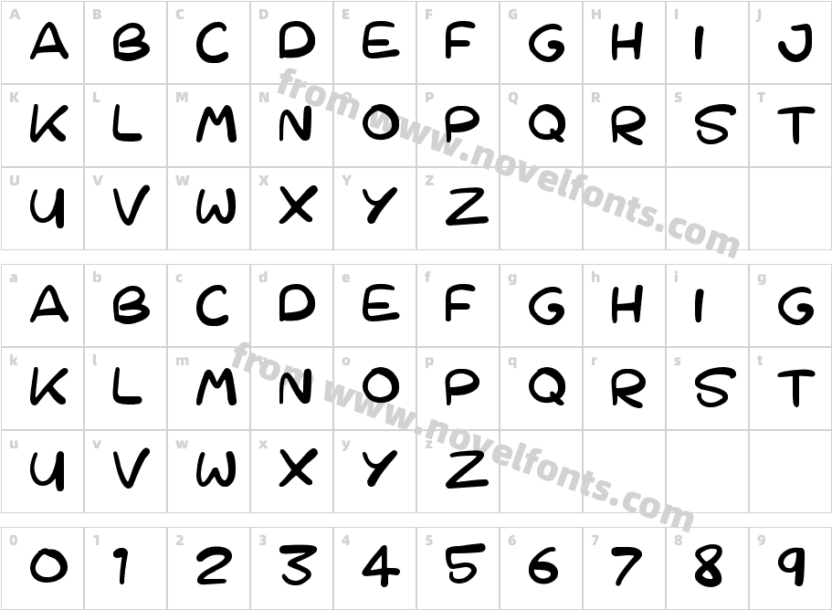 Cartoons 123Character Map