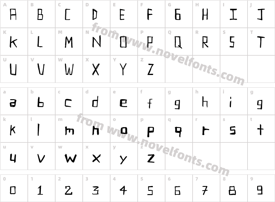 Carve Your TableCharacter Map