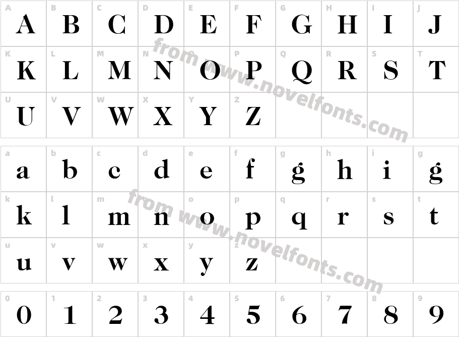 Caslon 224 LT MediumCharacter Map