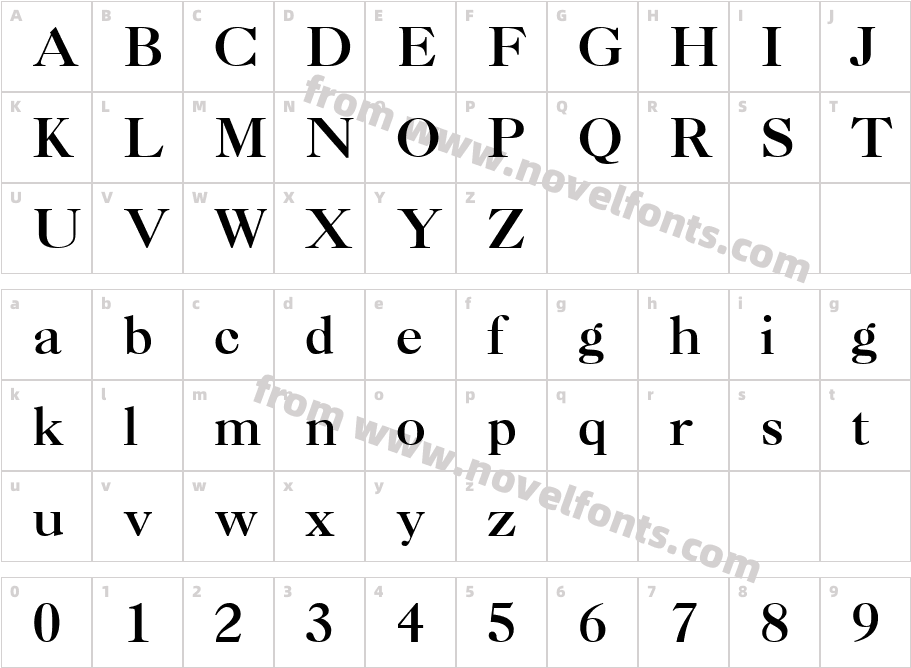 Caslon Three SSiCharacter Map