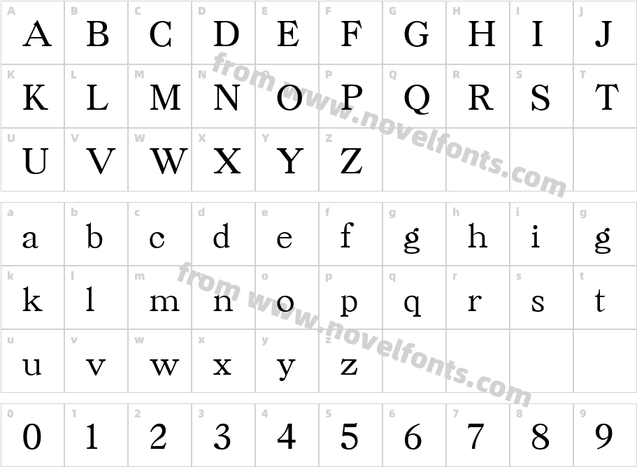 Caslon_cyr-BoldCharacter Map