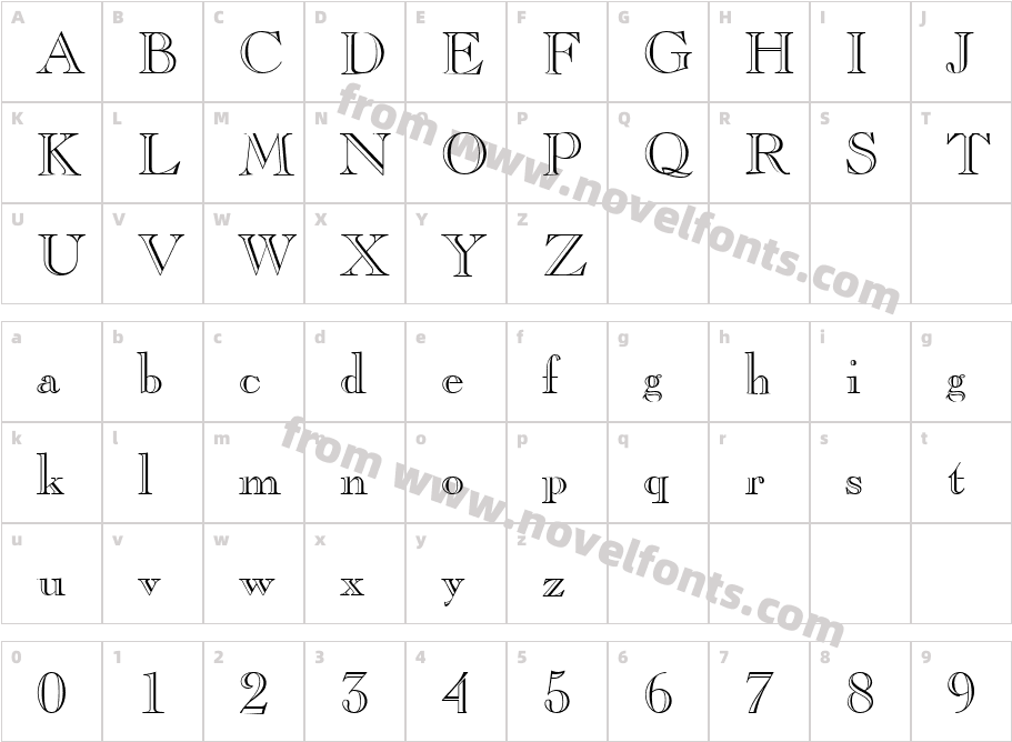 CasperOpenFaceCharacter Map