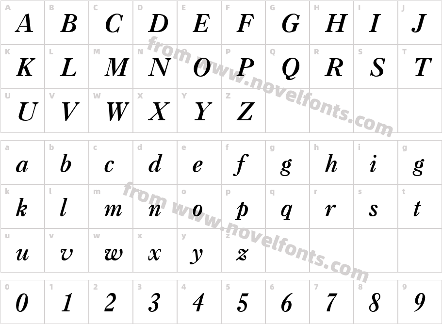 Casque-Bold-Italic_9542Character Map