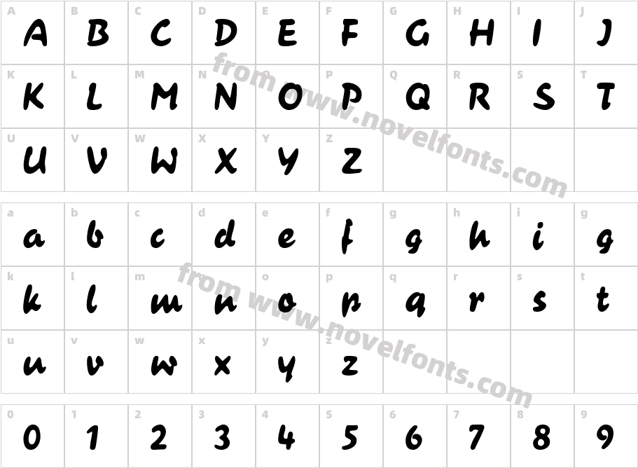 Casual Contact MFCharacter Map