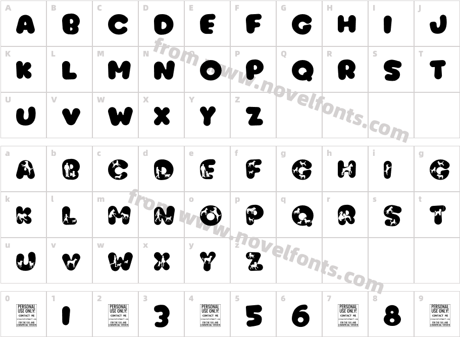 CatAndDogRegularCharacter Map