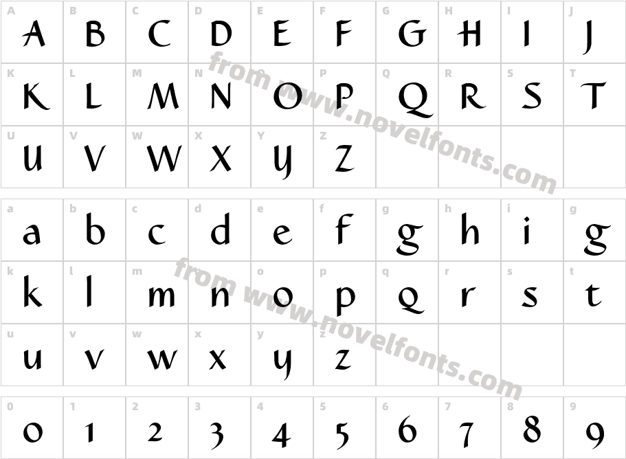 Caterina-LT-Std-Bold_9618Character Map