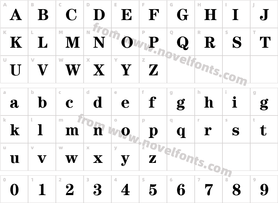 CenturyLT-BoldCharacter Map