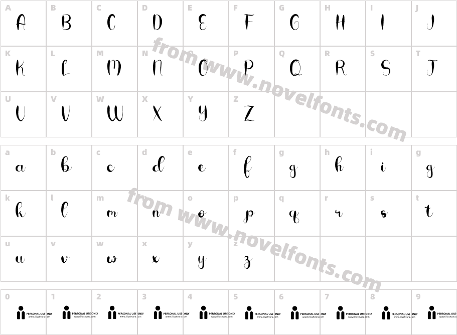 CerelliaRegularCharacter Map