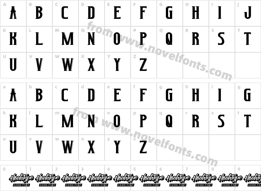 CerysonDemoRegularCharacter Map